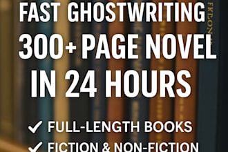 create your original novel, ebook, or story in record time