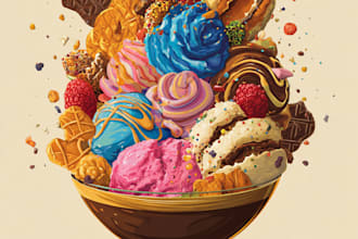 design food pop art of your food pop art
