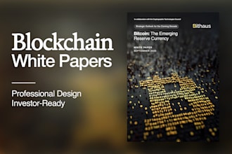 design white papers for blockchain and crypto startups