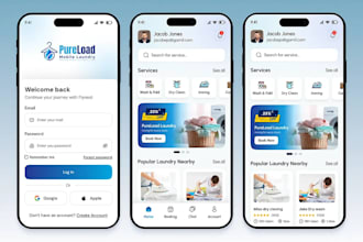 develop handyman app, laundry app, on demand service app, home service app