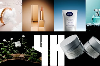 do photorealistic renders of cosmetic products
