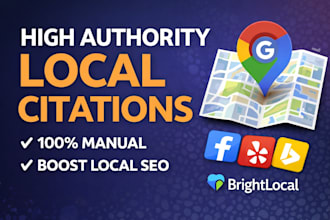 build high authority local citations for local SEO
