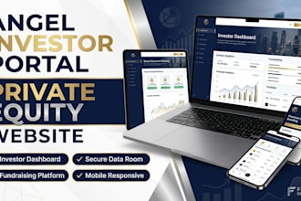 angel investor portal, data room website, private equity and hedge fund website