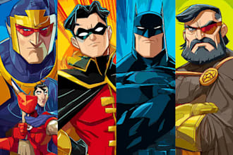 amazing superhero comic cartoon characters