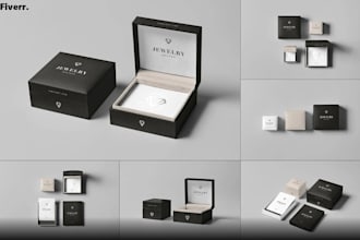 design luxury and modern jewelry logo with unlimited revision