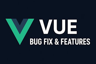 fix vue js bugs or add features vue developer