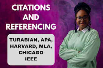 manually create reference list in apa, turabian, mla, chicago, ieee and harvard