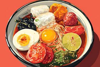 make a food pop art of your food
