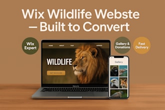 build a high engagement wix wildlife, animal care and pet website