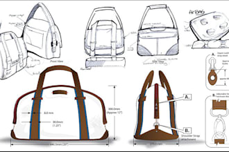 design backpack tech pack handbag fashion design bag tech pack pro for factory