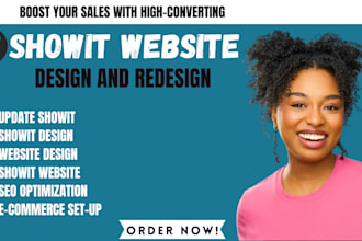 update and redesign showit, customize showit template, design showit website