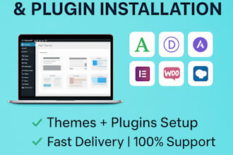 install premium wordpress theme and plugins with full setup