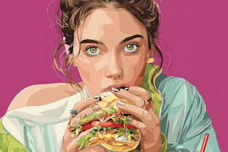 do food pop art of your food