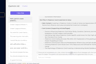 develop ai powered laravel website, chatbots ai automation