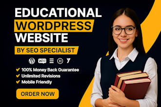 design lms, educational, teaching wordpress site for consulting and tutors