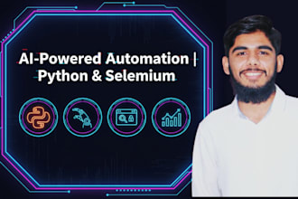 develop python scripts, automations bot development, scrape data with selenium