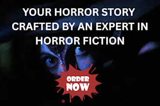 ghostwrite or rewrite your expertly written horror fiction