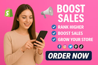 generate sales for your shopify store shopify SEO marketing ads campaign