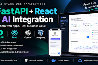 build full stack fastapi react apps and integrate ai apis