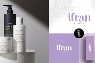 do spa, nails, hair, cosmetics, beauty salon, and skin care logo design
