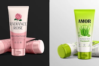 make an astonishing cosmetic packaging and label design