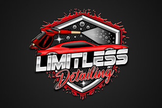 do automotive, car repair, car racing, car wash and auto detailing logo