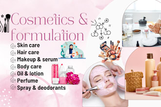 develop cosmetic formulation, chemist formulator, skincare organic formulas