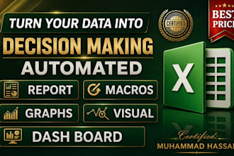 your microsoft excel expert for vba, macros, automation and custom spreadsheet