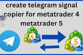 create a telegram signal copier to metatrader 4 and 5