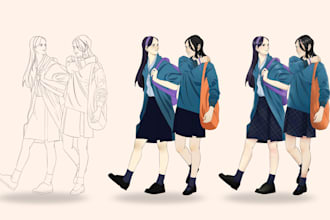 draw in anime and comic style