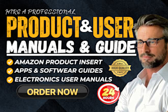 design or rewrite professional user manual product guide, pdf instruction guide