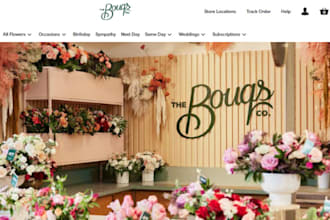 flower shopify store floral bouquets website florist website dropshipping store