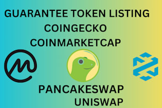 list your token or coin on coinmarketcap and coingecko
