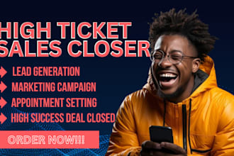 be your high ticket sales closer linkedin expert and b2b sales representative