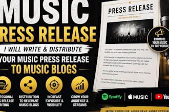 write and distribute your music press release to music blogs