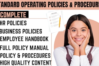 write business policies and procedures for compliance operation HR policies