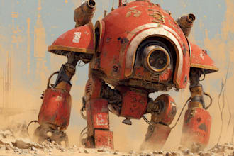 design a warhammer illustration of you