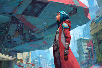 do a sci fi art , sci fi character and concept art
