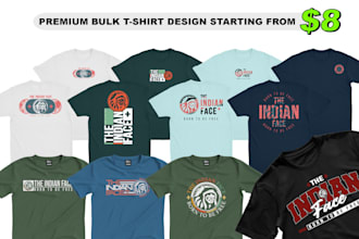 professional bulk apparel graphic and typography designs