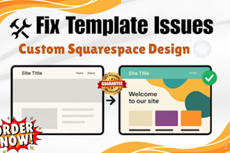 fix squarespace template issues and make custom changes
