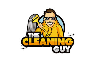 design cleaning guy house logo