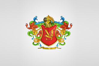 design awesome coat of arms logo