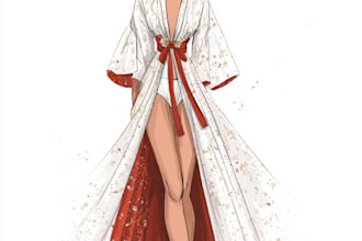 draw a fashion sketch illustration