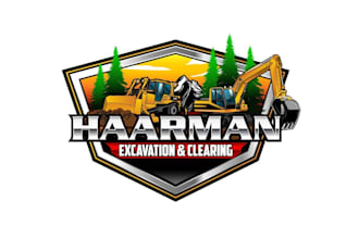 create wonderful and excellent excavation logo design