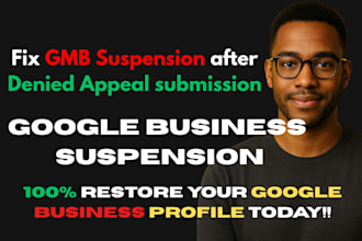 recover and reinstate denied google business profile appeal gmb suspension