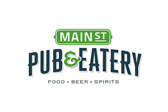 make unique bit funky logo for college local bar