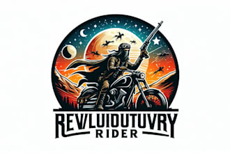 design revolutionary rider logo with free source files