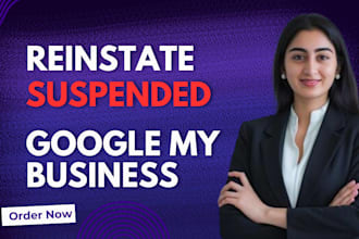 reinstate suspended google business profile and gmb listing