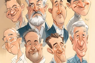 draw a caricature, cartoon caricatures