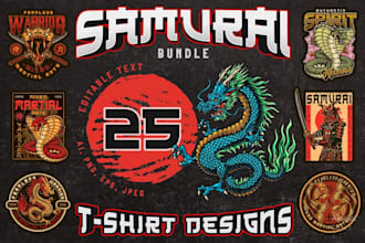 make custom dragon logo with vector t shirt design